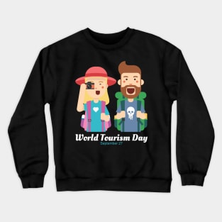 World Tourism Day - Travel Among Other People And Enjoy Crewneck Sweatshirt